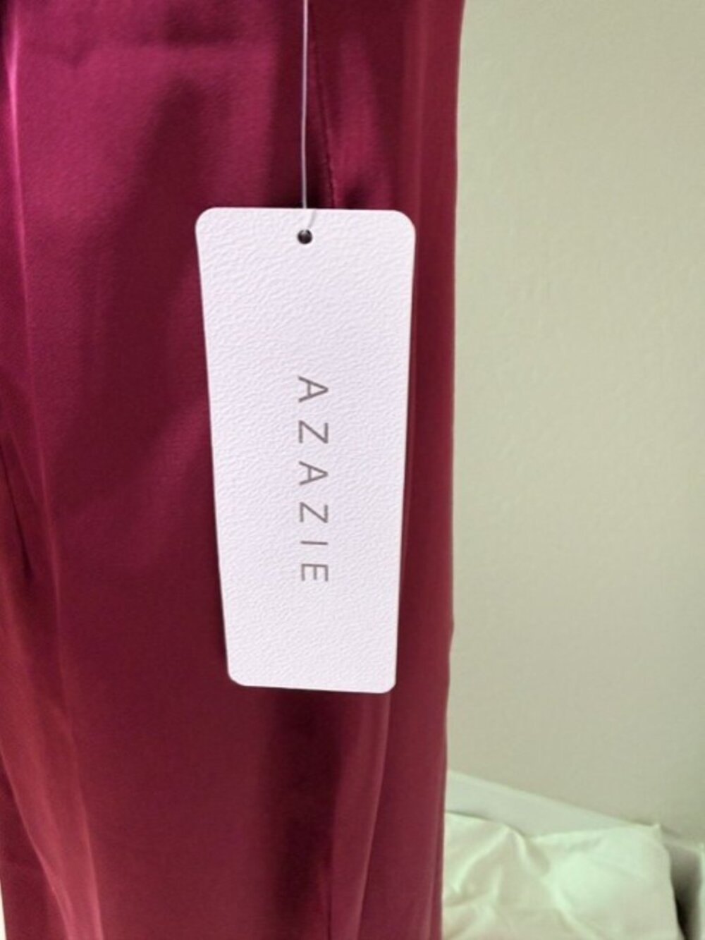 AZAZIE Mulberry Square Neck High Slit Formal Gown Size 8, NWT See Condition Note - Picture 9 of 15